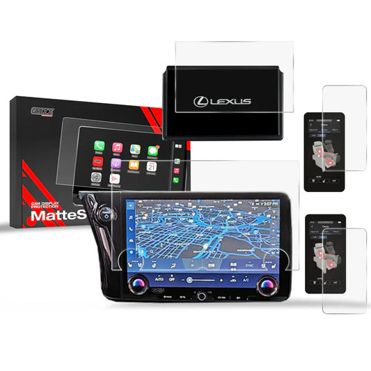 Grizz 4in1 Navigation Screen Protector for Lexus LM (2023-2024) Anti-Fingerprint, Matt - carcar.care #1 car screen protectors in the America 