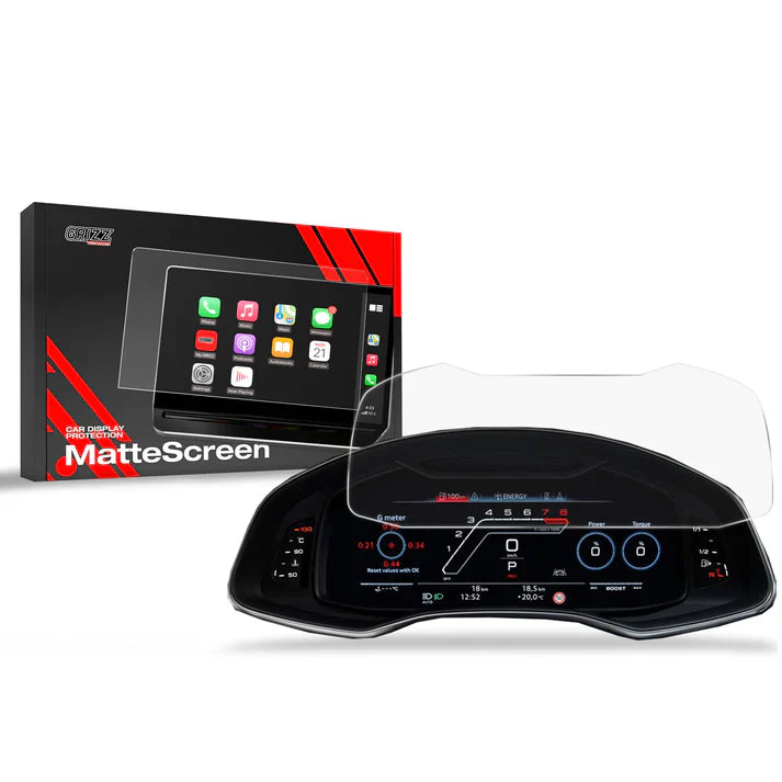 Grizz Navigation Screen Protector for Audi A6 C8 Virtual Cockpit 12.3" (2018-2024) Anti-Fingerprint, Matt - carcar.care #1 car screen protectors in the America 